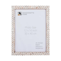 Poster Frames Taj Pattern Bone, Resin Inlay, Brown, 6 Sizes