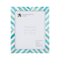 Poster Frames Chevron Collection Bone Inlay, Green, 6 Sizes