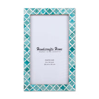 Moroccan Poster Frames Bone Inlay, Green, 5 Sizes