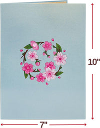 Cherry Blossom Oversized Pop Up Card with Keepsake