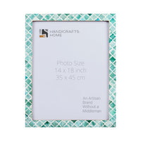 Moroccan Poster Frames Bone Inlay, Green, 5 Sizes