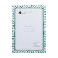 Poster Frame Taj Pattern Collection Bone Inlay, Green, 6 Sizes