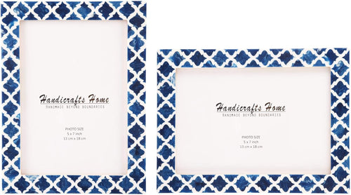 Casablanca Medianoche Resin Inlay Picture Frame Set 2