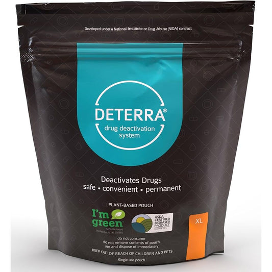 Deterra XL Drug Deactivation System Pouches, Case of 20