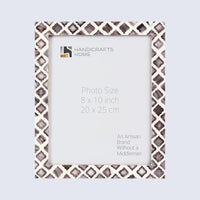 Picture Frame Moor Fire Pattern Collection Mother of Pearl Resin Inlay Multi Color in 3 sizes