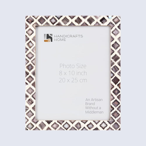 Picture Frame Moor Fire Pattern Collection Mother of Pearl Resin Inlay Multi Color in 3 sizes