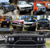 Lxlight Pair 5x7 6x7 High Low Beam LED Headlights Compatible With Jeep Wrangler Yj Cherokee Xj H6054 H6054ll 69822 6052 6053 Angel Eyes Drl Black 105w