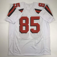 Autographed/Signed David Njoku Cleveland White Football Jersey PSA/DNA COA