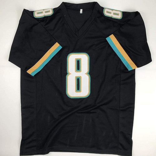 Autographed/Signed Mark Brunell Jacksonville Black Football Jersey JSA COA