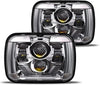 2020-2021 New Osram Chips 180w Dot 500 Brighter Antiglare H6054 5x7 7x6 LED Headlights With Turn Signal Drl Hilow Sealed Beam Compatible Jeep Cherokee Xj Wrangler Yj Ford Chevrolet Gmc Toyota Nissan Etc