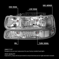 Clear headlight reflectors (99 - 02 Silverado 1500 00 - 06 chevy Tahoe)