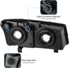 Dwvo Headlight Assembly Compatible With Chevy Silverado Avalanche 1500 2500 3500 Black Clear Housing