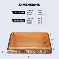 Decorative Box Kept Paradox Collection Horn Inlay available in 7 sizes