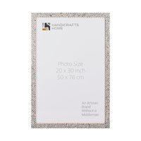 Poster Frames Checkered Collection Bone Inlay, Black & White - 4 Sizes