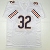Autographed/Signed David Montgomery Chicago White Football Jersey JSA COA