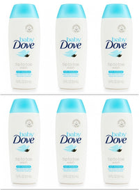 Baby Dove Body Wash Tip To Toe Sensitive Moisture 1.8 Oz Travel Size (Pack Of 6)