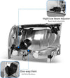 Dwvo Headlight Assembly Compatible With Ford F250 F350 F450 F550 Super Duty Pickup Truck Signal Lamps Chrome Housing Clear Lens Amber Reflector