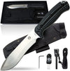 12.32" LAVALINE SURVIVAL KNIFE WITH FIXED 1095 HIGH CARBON STEEL BLADE