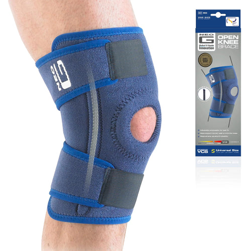 Neo G Adjustable Open Knee Support, Universal One Size (OSFA)