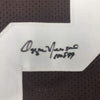 Autographed/Signed Ozzie Newsome HOF 99 Cleveland Football Brown Jersey JSA COA