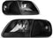 Transparent black housing smoked reflector
