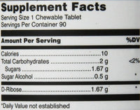 Klean Endurance D-Ribose Chewable Tablets, Orange/Vanilla, 90 Count