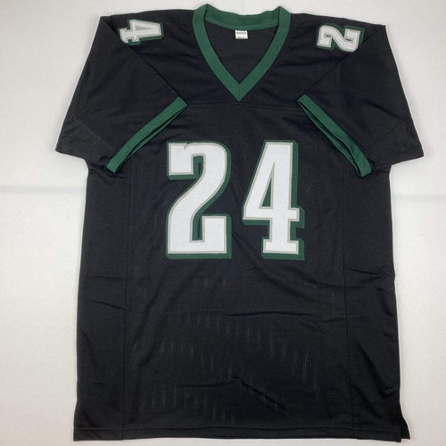 Autographed/Signed Darius Slay Jr. Philadelphia Black Football Jersey JSA COA