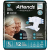 Attends Premier Adult Disposable SmartCool® Briefs L 44-58" 12x