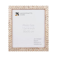Poster Frames Taj Pattern Bone, Resin Inlay, Brown, 6 Sizes