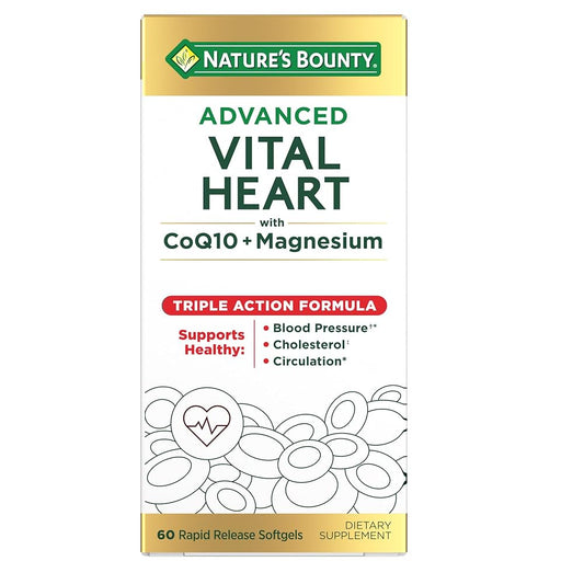Nature's Bounty Advanced Vital Heart -- 60 Rapid Release Softgels