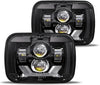 2020-2021 New Osram Chips 180w Dot 500 Brighter Antiglare H6054 5x7 7x6 LED Headlights With Turn Signal Drl Hilow Sealed Beam Compatible Jeep Cherokee Xj Wrangler Yj Ford Chevrolet Gmc Toyota Nissan Etc