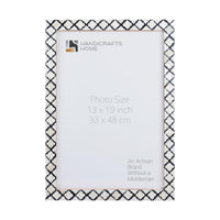 Moroccan Poster Frames Bone Inlay, Black, 9 Sizes