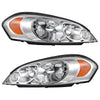 Autosaver88 Headlight Assembly Compatible With 20062013 Chevy Impala 06 07 Monte Carlo Replacement Headlamp Driving Light Chrome Housing Amber Reflector Clear Lens 25958359 25958360 A Oe