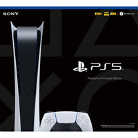 PS5 - Sony PlayStation 5 Digital Edition Gaming Console + Wireless Controller - 16GB GDDR6 RAM, 825GB SSD, 120Hz 8K Output, White (Used - Like New)