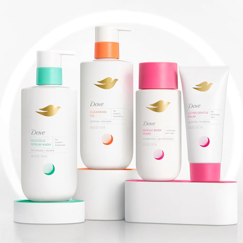 Dove Body Wash 2 Count Limited Edition Gift Pack to Moisturize and Control Odor from Hormonal Skin Shifts 14.2 Fl oz