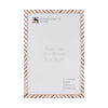 Poster Frames Chevron Collection Bone Inlay, Brown, 5 Sizes