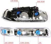 Clear headlight reflectors (99 - 02 Silverado 1500 00 - 06 chevy Tahoe)