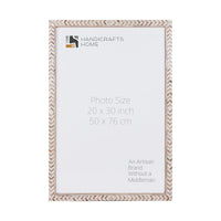 Poster Frames Taj Pattern Bone, Resin Inlay, Brown, 6 Sizes