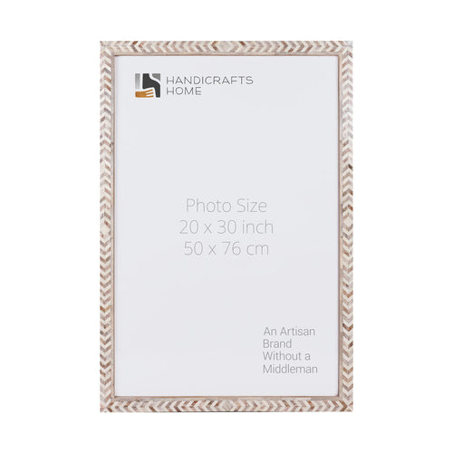 Poster Frames Taj Pattern Bone, Resin Inlay, Brown, 6 Sizes