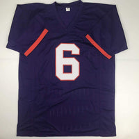 Autographed/Signed DeAndre Hopkins Clemson Purple College Football Jersey JSA COA