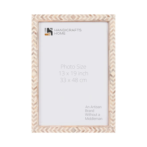 Poster Frames Taj Pattern Bone, Resin Inlay, Brown, 6 Sizes