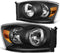 Factory Style / Black housing amber Clear corner lens