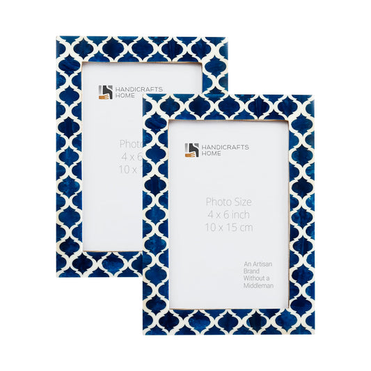 Casablanca Medianoche Resin Inlay Picture Frame Set 2