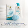 Dove Beauty Bar Soap Antibacterial Care 6 Count For Clean, Moisturized Skin, Removes Bacteria 3.75 oz