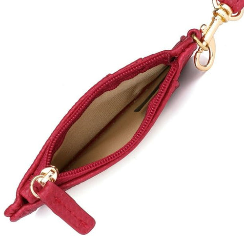 Julia Buxton Women's Pebble RFID Pik-Me-Up Convertible Lanyard, Red EasyOptionXY LLC