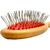 Dural Hair Brush Beech Wood Oiled Steel pins without ball tips
