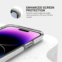 iHome Silicone Velo Case for iPhone 14 Pro Max, Clear/White EasyOptionXY LLC