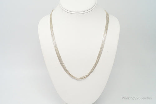 Designer Carolyn Pollack Relios Strand Bead Sterling Silver Necklace