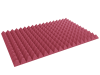 4 Inch Acoustic Foam Pyramid Style Panels - 13 Color Options