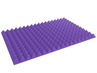 4 Inch Acoustic Foam Pyramid Style Panels - 13 Color Options